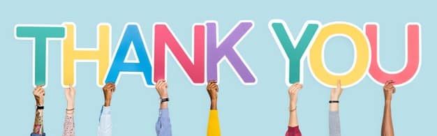 Hands Holding The Words Thank You